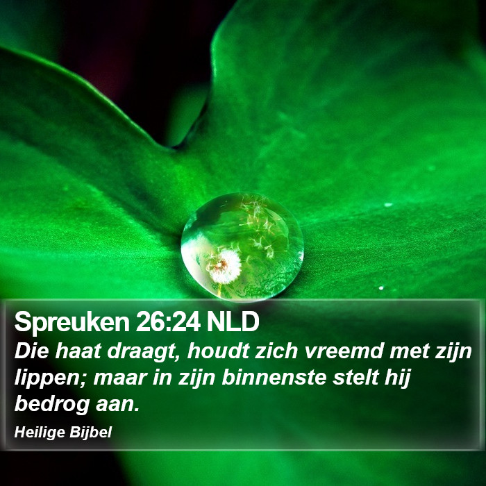 Spreuken 26:24 NLD Bible Study