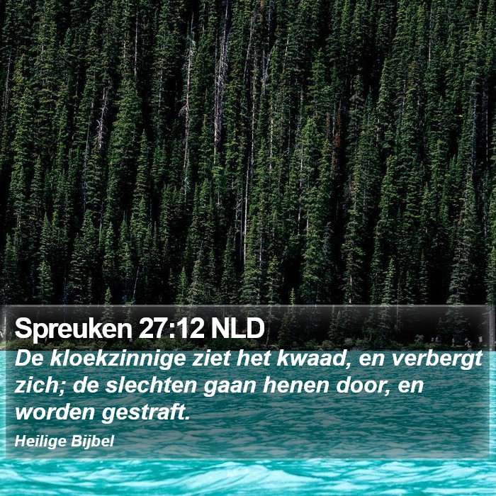 Spreuken 27:12 NLD Bible Study