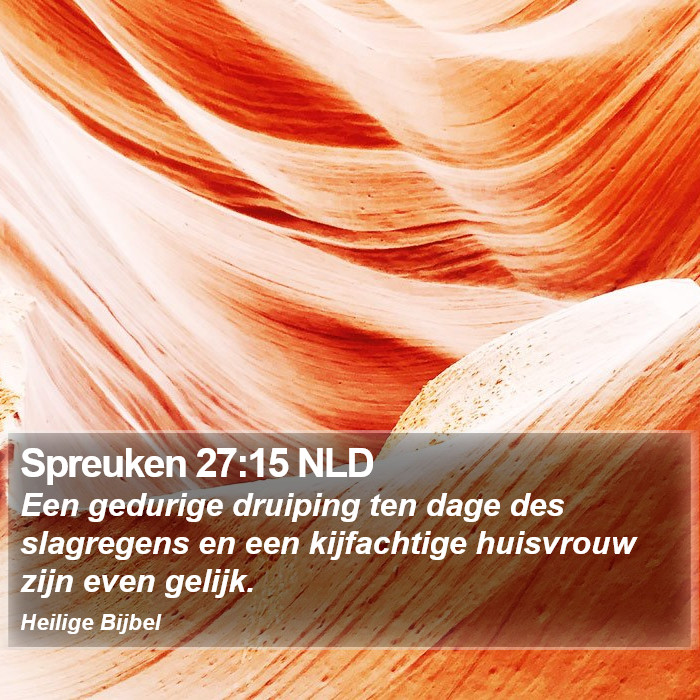 Spreuken 27:15 NLD Bible Study