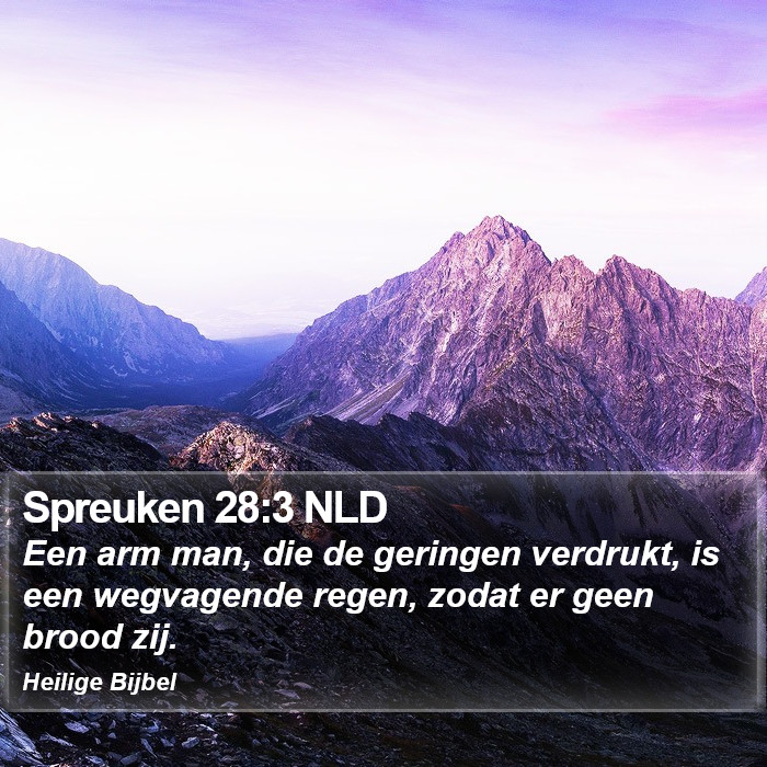 Spreuken 28:3 NLD Bible Study