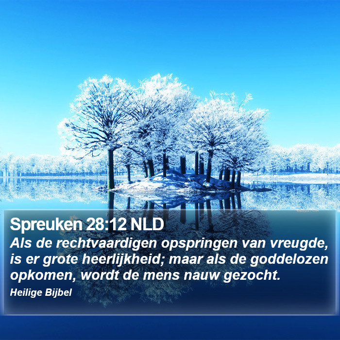 Spreuken 28:12 NLD Bible Study