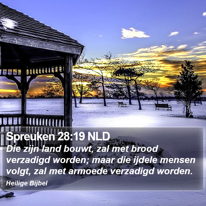 Spreuken 28:19 NLD Bible Study