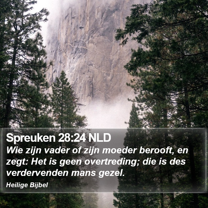 Spreuken 28:24 NLD Bible Study