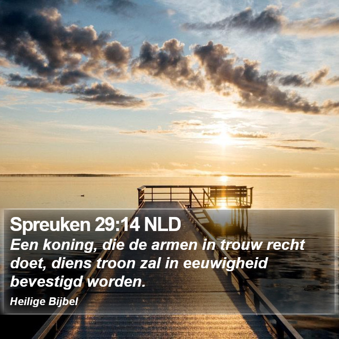 Spreuken 29:14 NLD Bible Study