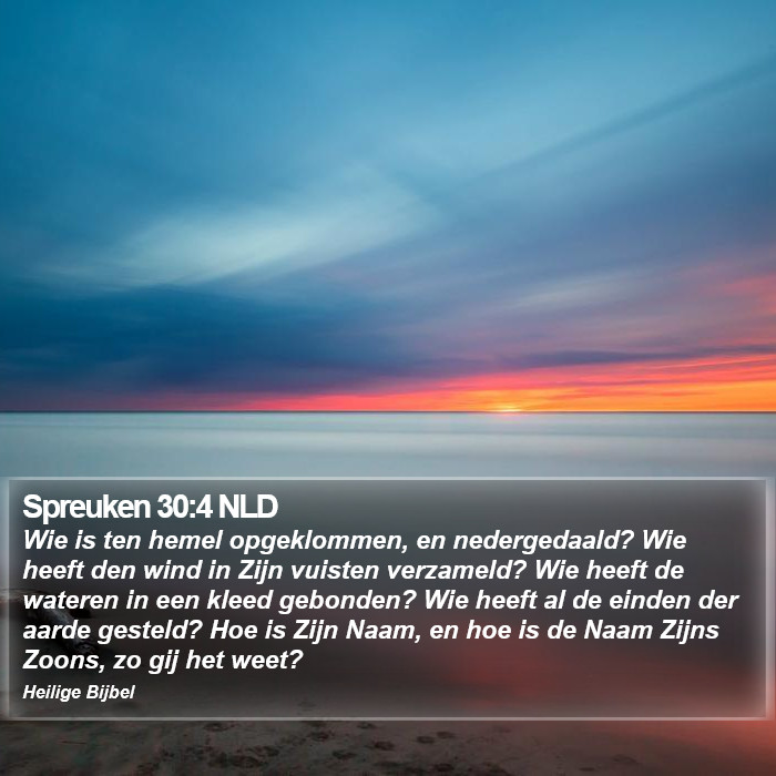 Spreuken 30:4 NLD Bible Study