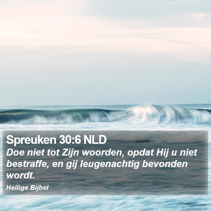 Spreuken 30:6 NLD Bible Study