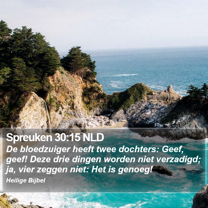 Spreuken 30:15 NLD Bible Study