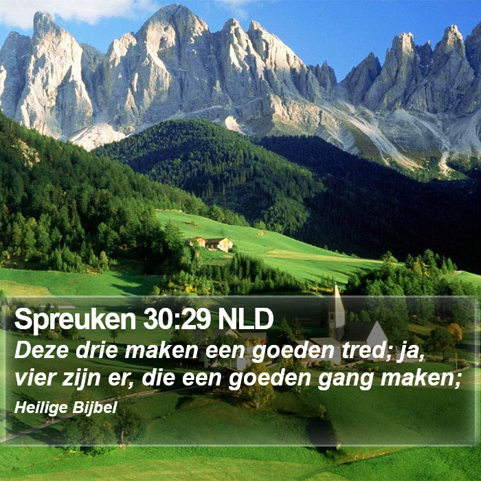 Spreuken 30:29 NLD Bible Study