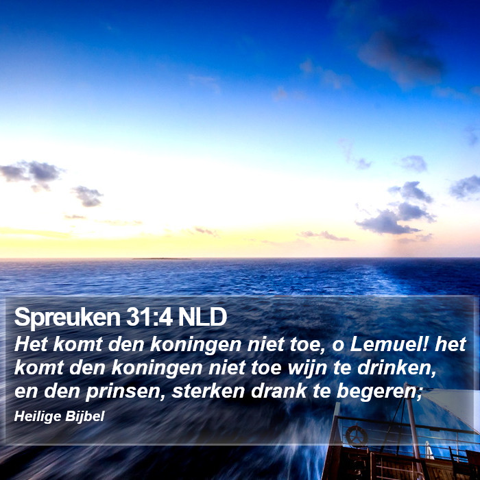 Spreuken 31:4 NLD Bible Study