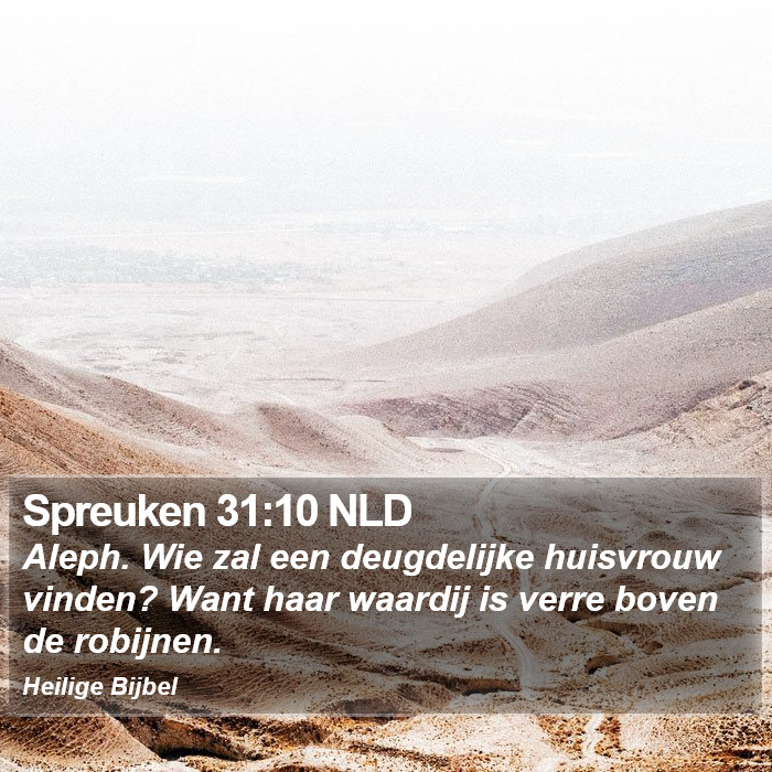 Spreuken 31:10 NLD Bible Study