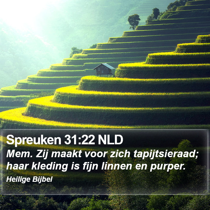 Spreuken 31:22 NLD Bible Study