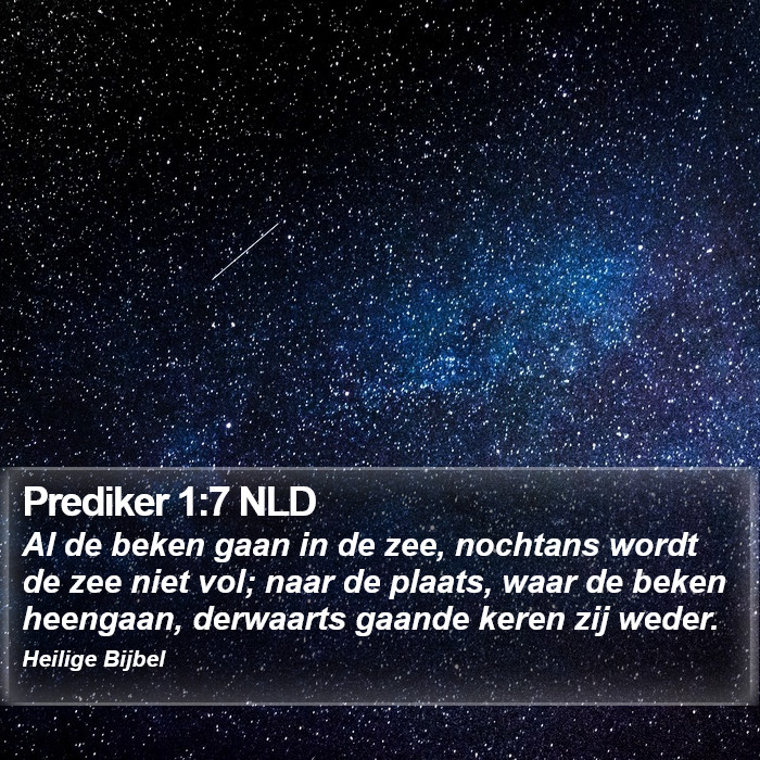 Prediker 1:7 NLD Bible Study