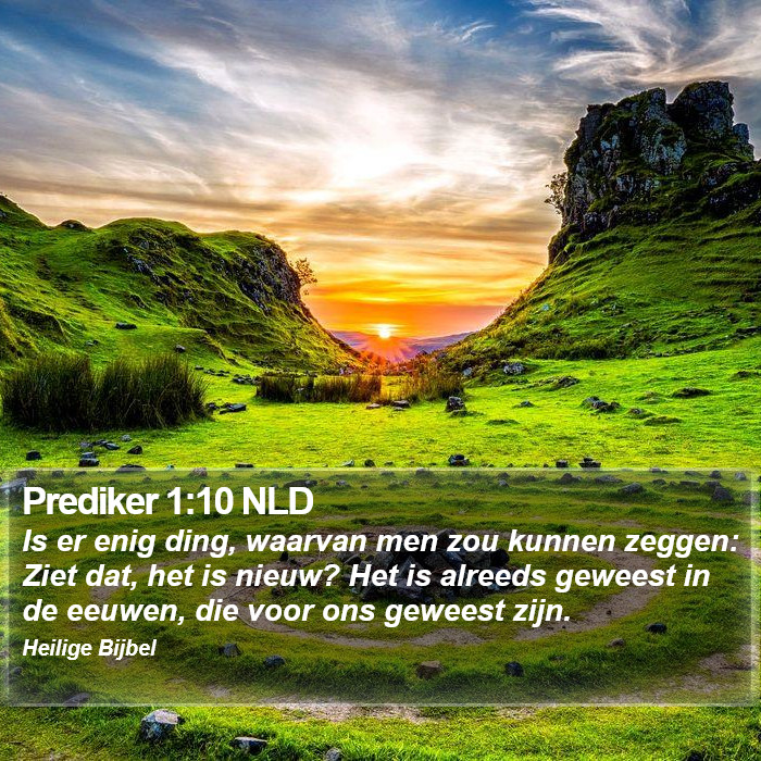 Prediker 1:10 NLD Bible Study