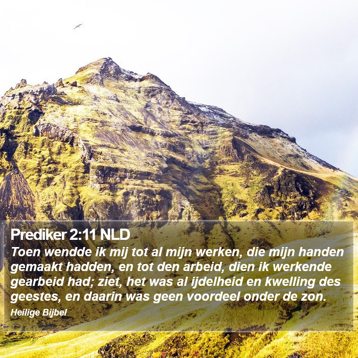 Prediker 2:11 NLD Bible Study