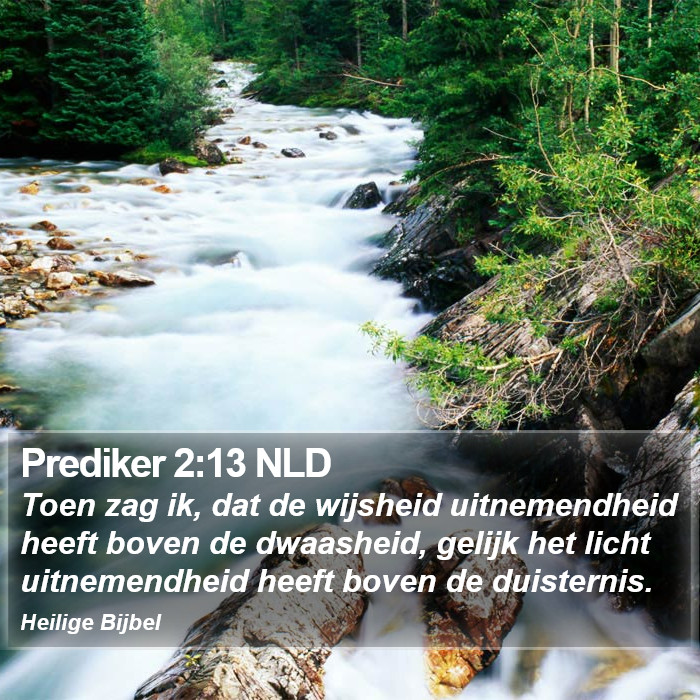 Prediker 2:13 NLD Bible Study