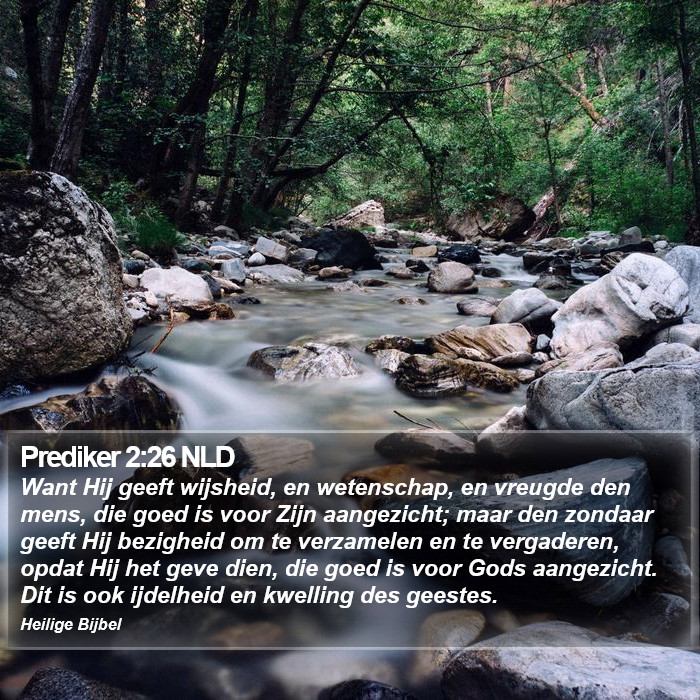 Prediker 2:26 NLD Bible Study