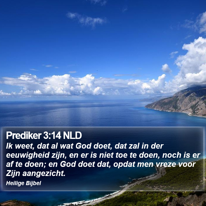 Prediker 3:14 NLD Bible Study