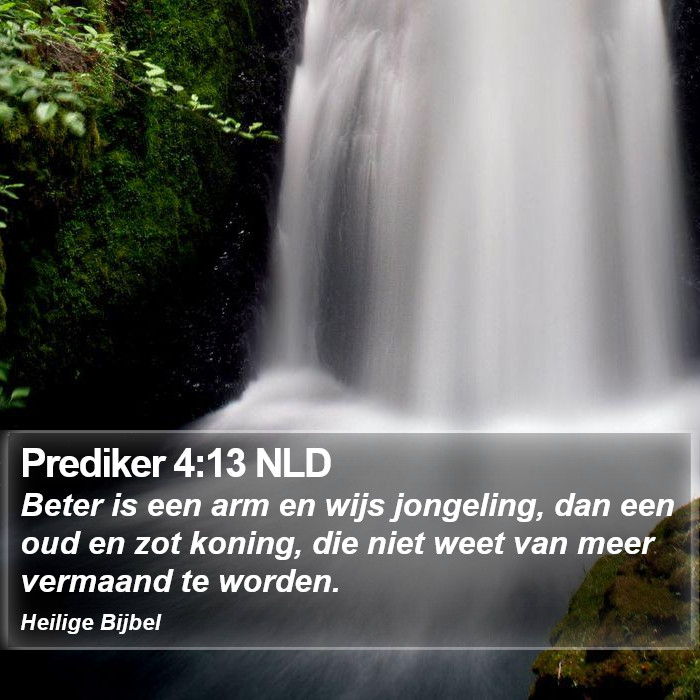 Prediker 4:13 NLD Bible Study