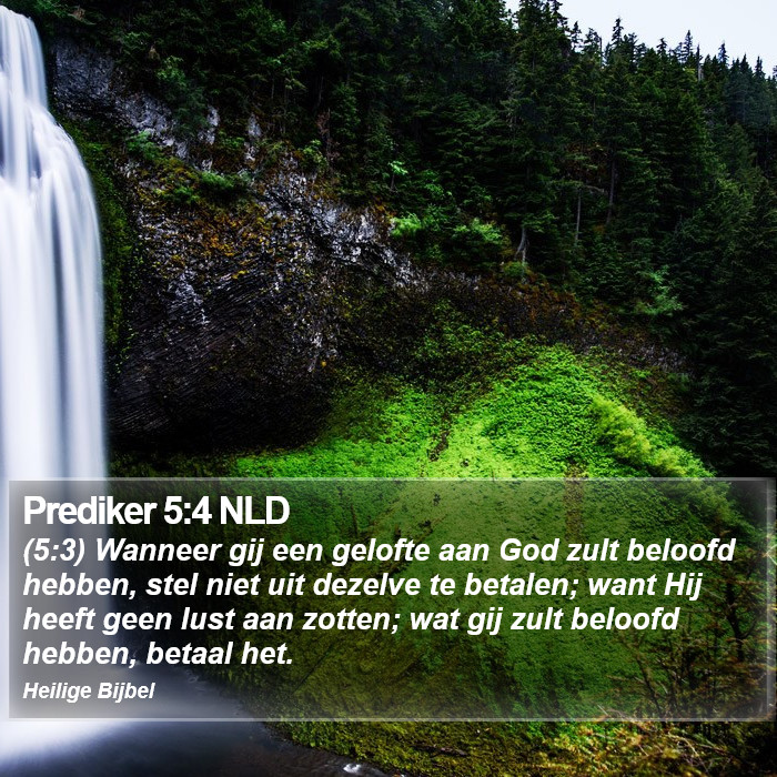 Prediker 5:4 NLD Bible Study