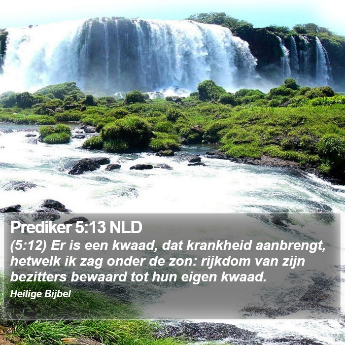 Prediker 5:13 NLD Bible Study