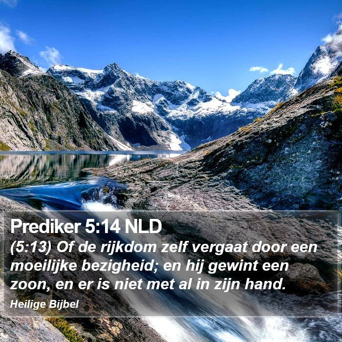 Prediker 5:14 NLD Bible Study