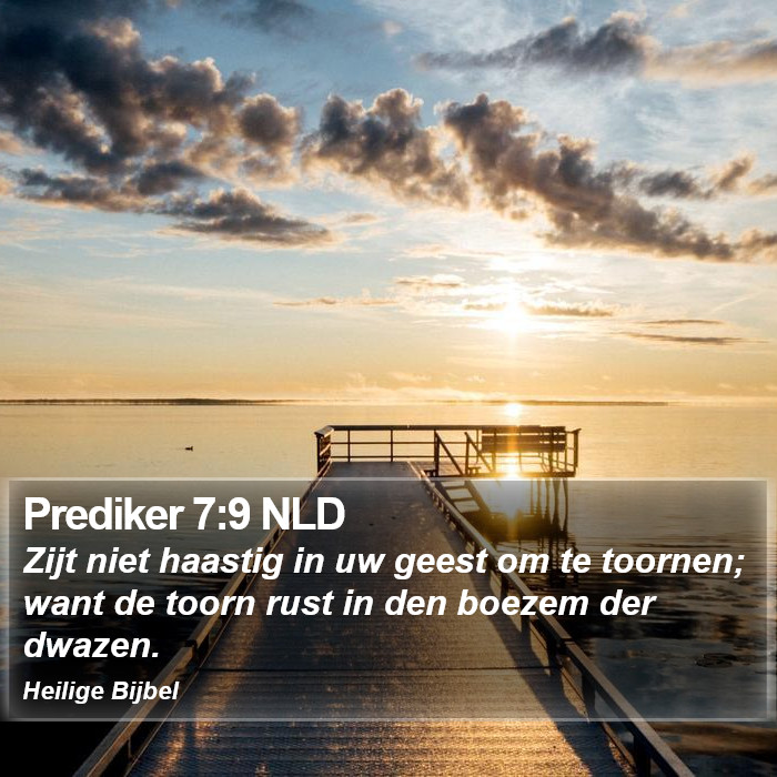 Prediker 7:9 NLD Bible Study