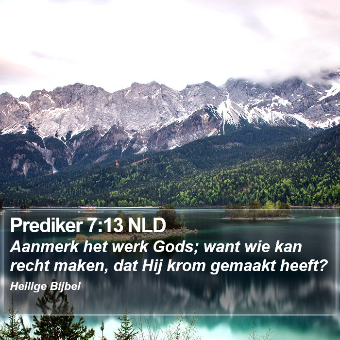 Prediker 7:13 NLD Bible Study