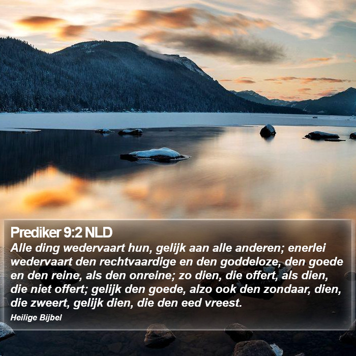 Prediker 9:2 NLD Bible Study