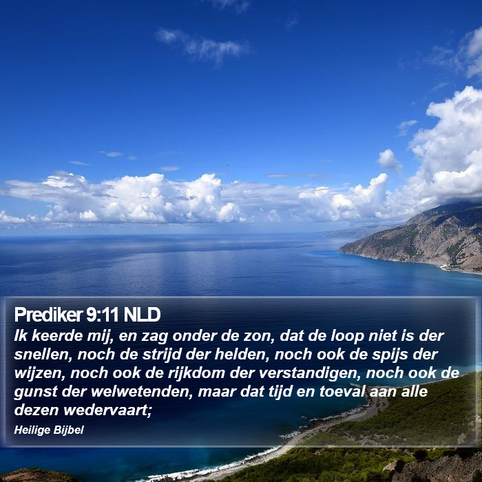 Prediker 9:11 NLD Bible Study