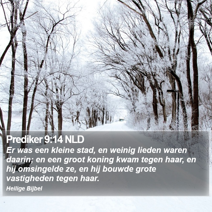 Prediker 9:14 NLD Bible Study