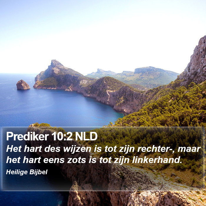 Prediker 10:2 NLD Bible Study
