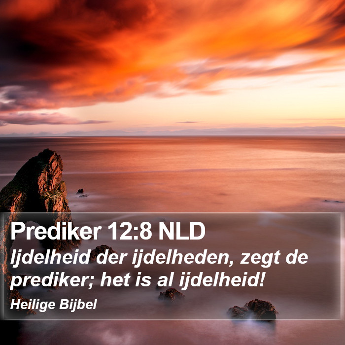 Prediker 12:8 NLD Bible Study