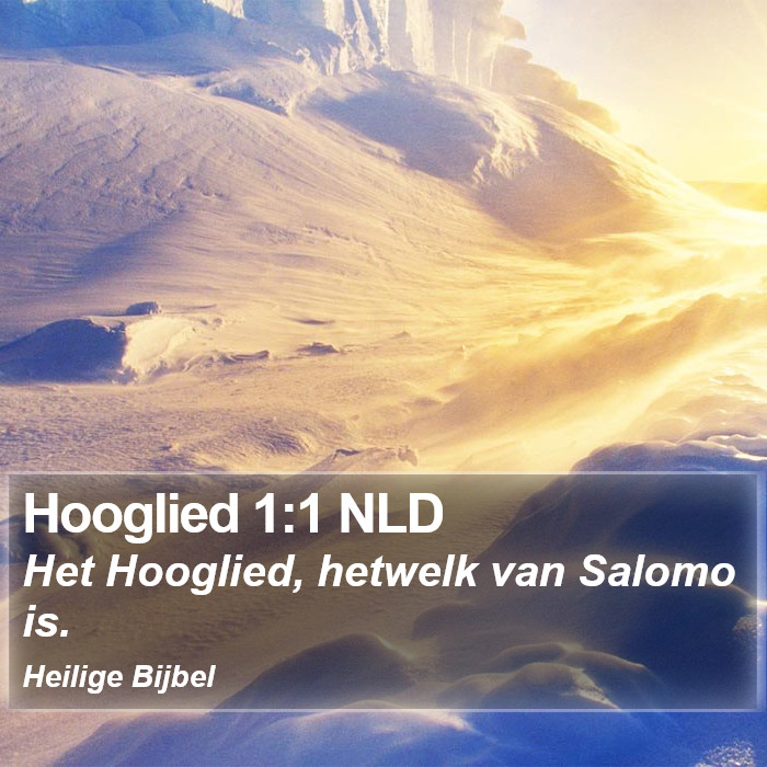 Hooglied 1:1 NLD Bible Study