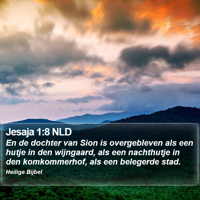 Jesaja 1:8 NLD Bible Study