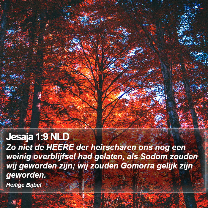 Jesaja 1:9 NLD Bible Study