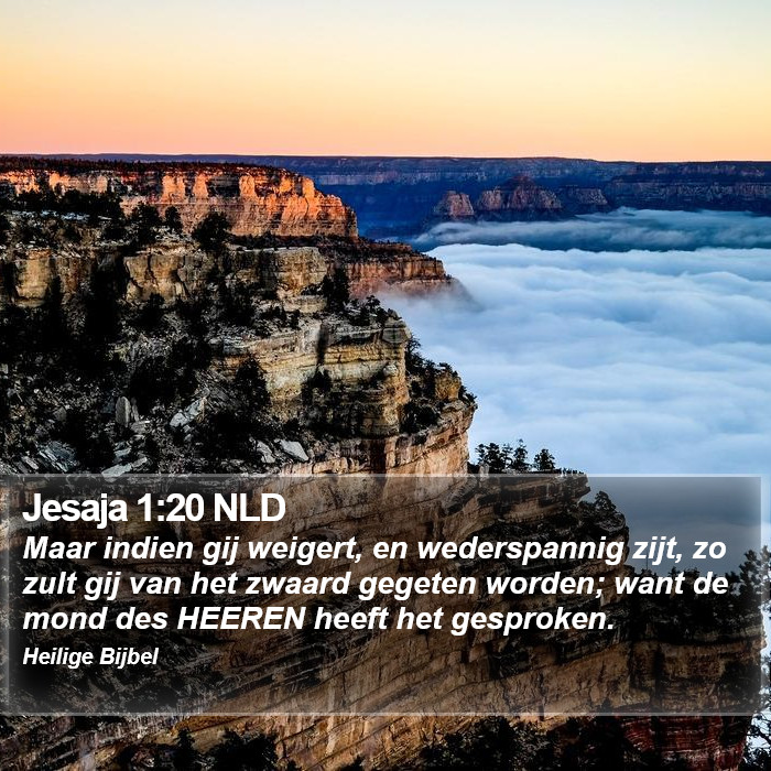 Jesaja 1:20 NLD Bible Study