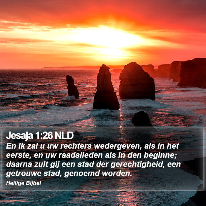 Jesaja 1:26 NLD Bible Study