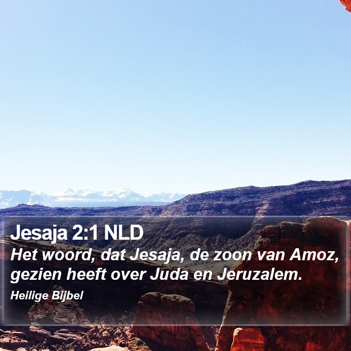 Jesaja 2:1 NLD Bible Study