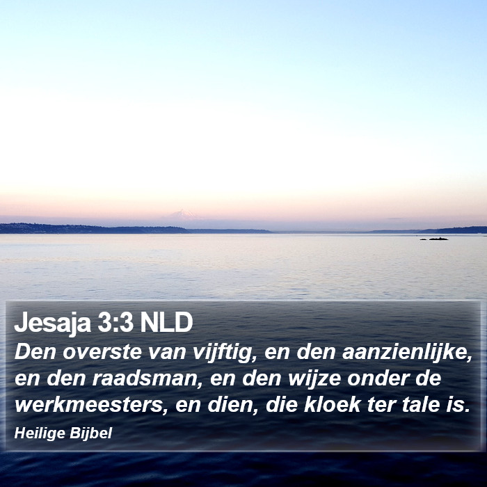 Jesaja 3:3 NLD Bible Study
