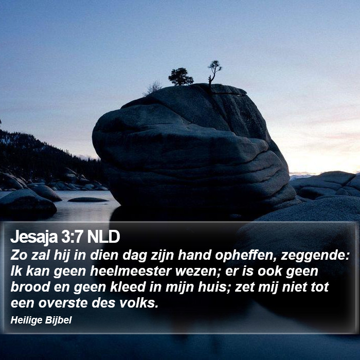 Jesaja 3:7 NLD Bible Study