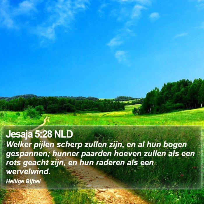 Jesaja 5:28 NLD Bible Study