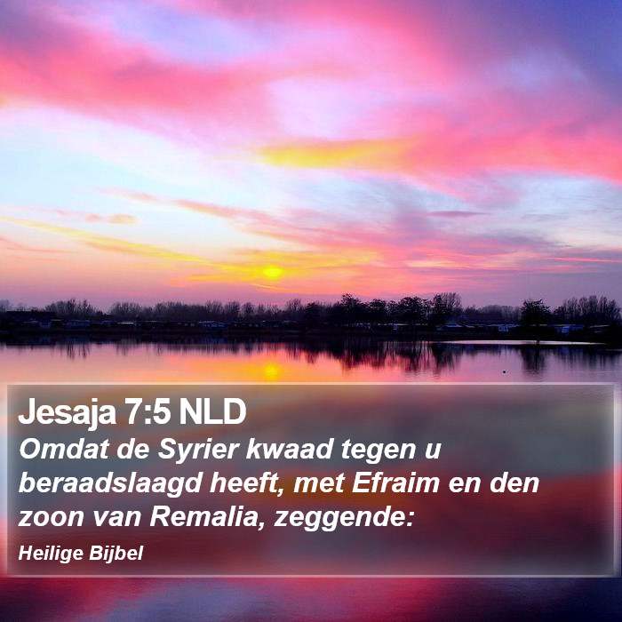 Jesaja 7:5 NLD Bible Study