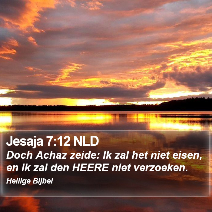 Jesaja 7:12 NLD Bible Study