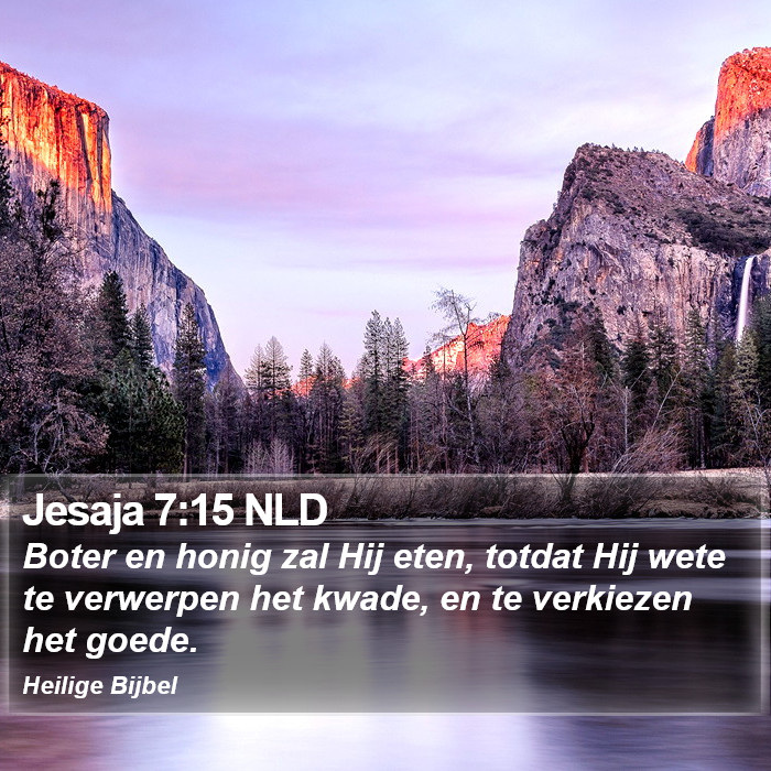 Jesaja 7:15 NLD Bible Study