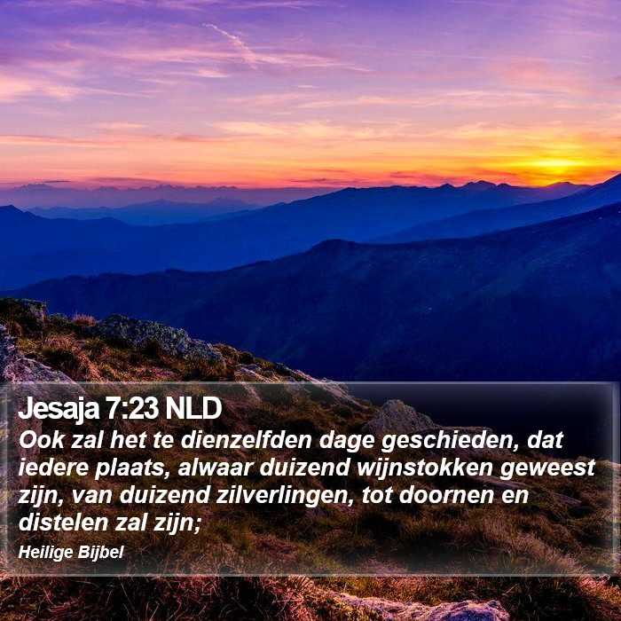 Jesaja 7:23 NLD Bible Study