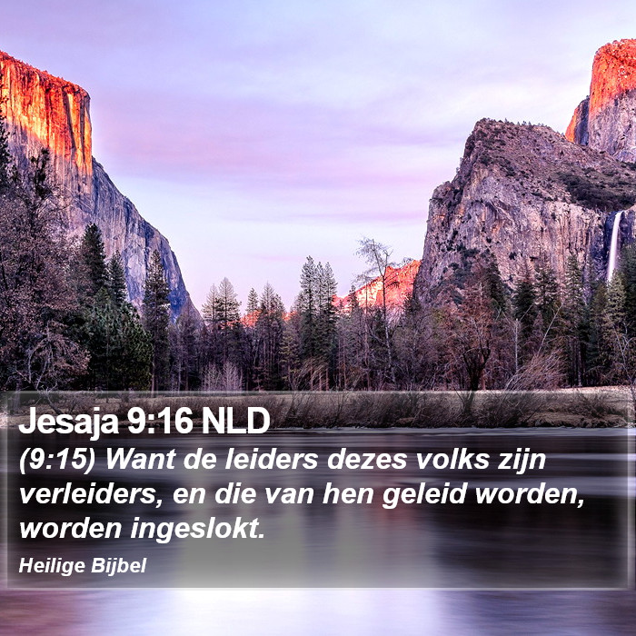 Jesaja 9:16 NLD Bible Study