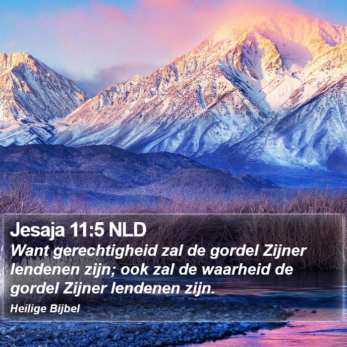 Jesaja 11:5 NLD Bible Study