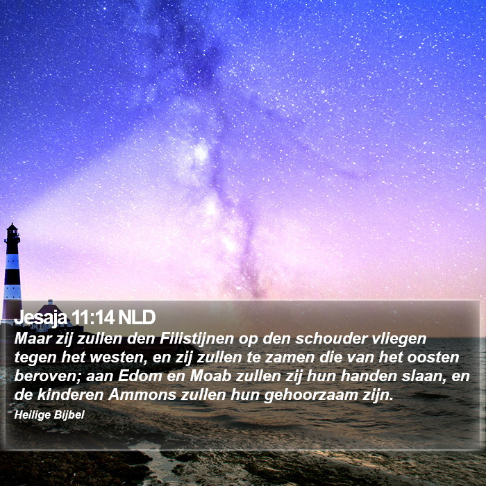Jesaja 11:14 NLD Bible Study