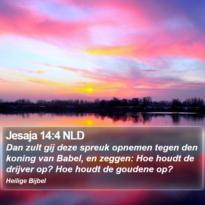 Jesaja 14:4 NLD Bible Study