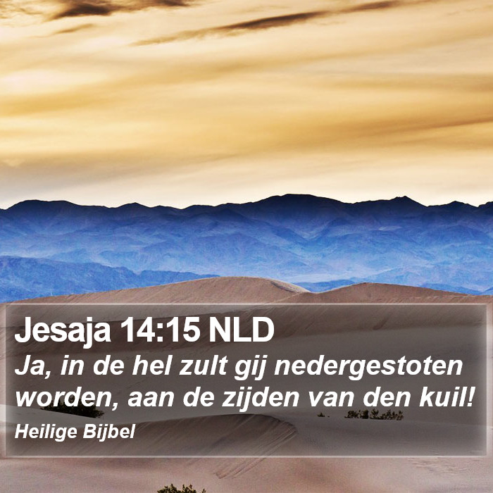 Jesaja 14:15 NLD Bible Study